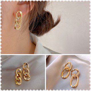 ต่างหูโซ่ใหญ่สไตล์เกาหลีสวยเฉียบ พร้อมส่ง