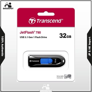 Transcend 32GB JetFlash 790 USB 3.1 Flash Drive (TS32GJF790K),Black