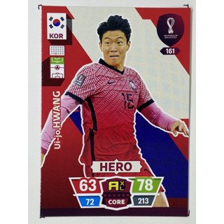 การ์ดนักฟุตบอล Ui-jo Hwang ฟุตบอลโลก world cup 2022 การ์ดสะสม korea Republic การ์ดนักเตะ เกาหลีใต้