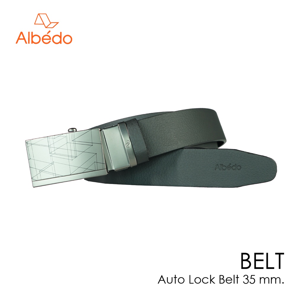 [Albedo] AUTO LOCK BELT 35 MM. เข็มขัดหัวออโต้ล็อค/เข็มขัดผู้ชาย/เข็มขัดทำงาน/เข็มขัดหนัง/เข็มขัด - 