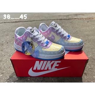 [ พร้อมกล่อง] Air Force 1 LV โดนแดดแล้วเปลี่ยนสี Size 36 - 45 🌈🌈✅