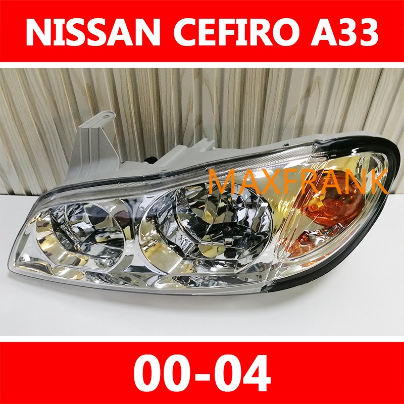 หลอดไฟหน้ารถยนต์ สําหรับ NISSAN CEFIRO A33 00-04 HEADLAMP/HEADLIGHT/LENS HEAD LAMP/FRONT LIGHT/ไฟหน้า​ /เลนส์ไฟหน้า/ไฟหน้าสําหรับ/ไฟท้าย