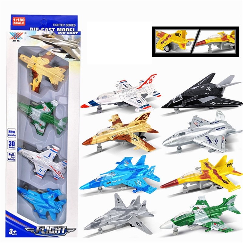 METAL MODEL AIRCRAFT SET RUNNING FIGHTER AIRCRAFT