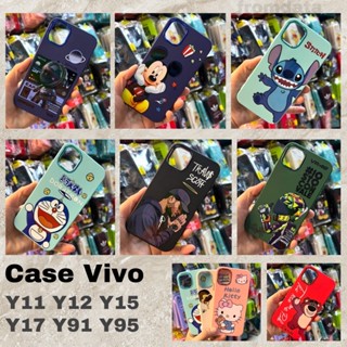 ของจากไทย พร้อมส่ง เคสลายการ์ตูน กำมะหยี่ด้านใน ขอบโครเมี่ยม Vivo Y11 Y12 Y15 Y17 Y91 Y95