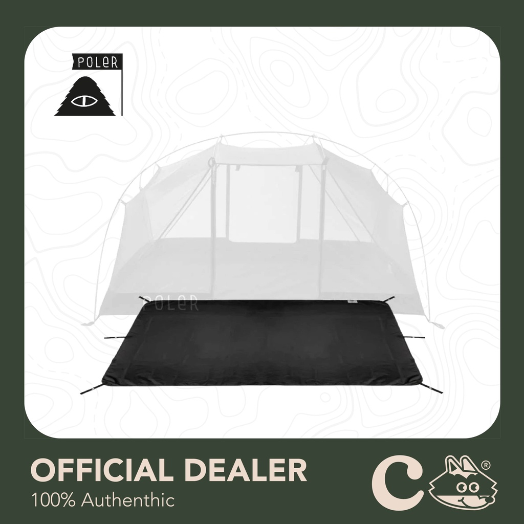 2-PERSON MAGICAL TENT FOOTPRINT (Ground sheet) กราวน์ชีท Poler สีดำ รุ่น 2 Person