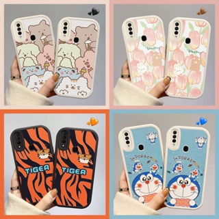 เคส OPPO A31 2020 กรณีโทรศัพท์มือถือซิลิโคนป้องกันหล่นลวดลายน่ารักหนังแกะขนาดเล็กติดผิว BB2