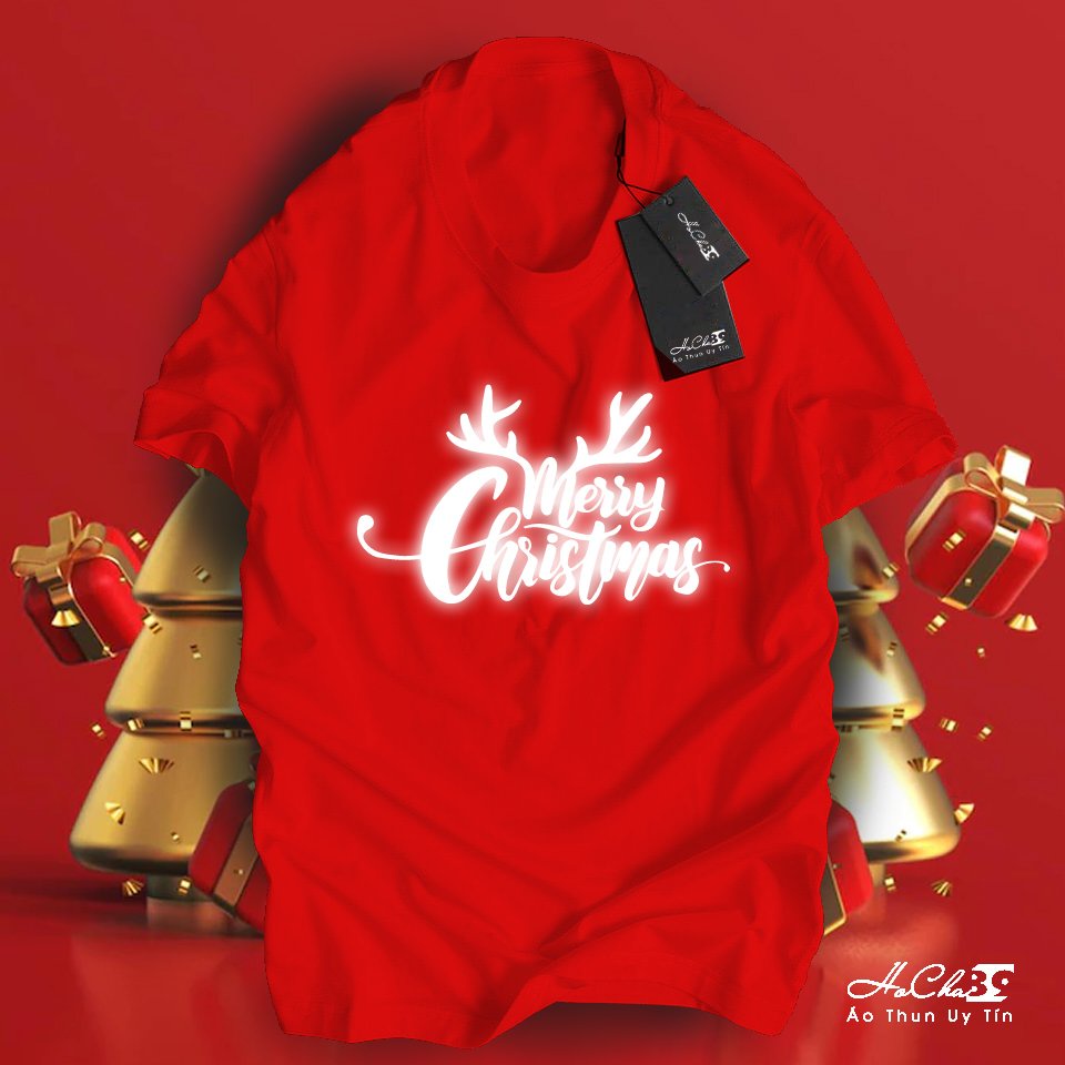 เสื้อยืด Merry Christmas -Hocha89-W1T112022 - ผ้าคอตตอน 4c สุดนุ่ม