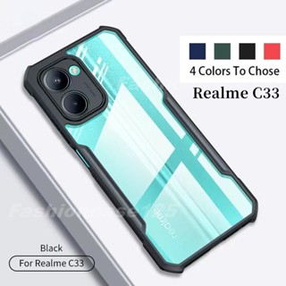 เคสโทรศัพท์มือถือ อะคริลิค TPU นิ่ม ใส กันกระแทก กันรอยกล้อง สําหรับ Realme 10 4G Realme10 5G RealmeC33 4G 2022