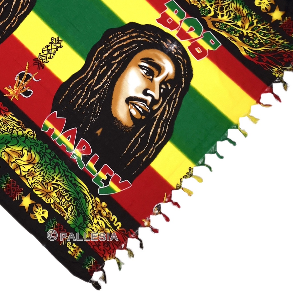 Bob Marley ผ้าผืนใหญ่ สำหรับคลุมตัว คลุมชุดว่ายน้ำ ปูชายหาด ตกแต่งบ้าน sa307