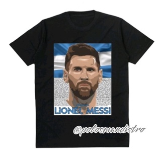 เสื้อยืด ผ้าฝ้าย พิมพ์ลาย IDOLA MESSI TEAM ARGENTINA