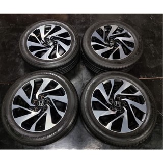 แม็ก Honda  civic FD MC ขอบ 16"  5/ 114 ใส่ Honda Civic Accord Brv CRV HRV พร้อมยางสภาพดีใช้ยาวู