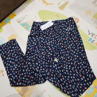 ELLE Kids size 140 เลคกิ้งลายดอกประดับเพชร  ของใหม่ป้ายห้อย