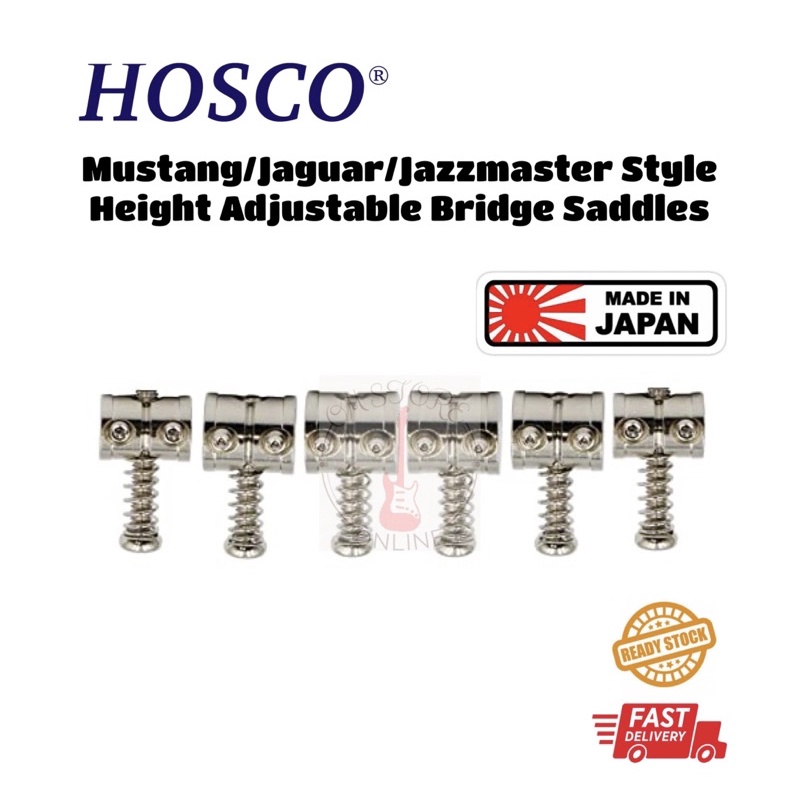 กีต้าร์ไฟฟ้า Fender Squier Mustang/Jaguar/Jazzmaster Style อานสะพานปรับความสูงได้โดย Hosco.