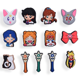 Croc Jibz Pins ใหม่ SAILOR MOON DIY จี้รูปรองเท้า