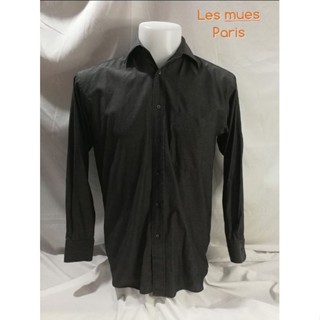 Les mues​ Paris Brand_2nd hand (BK3) เสื้อเชิ้ตแขนยาว​ผ้าฝ้าย 💯%/ Size S/แท้มือสองกระสอบนำเข้า​