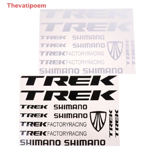 [Thevatipoem] ชุดสติกเกอร์ 34 ซม. x 24 ซม. สําหรับตกแต่งกรอบรถจักรยาน TREK ADESIVI BICI