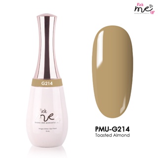 สีเจลทาเล็บ Pick Me Up G214 Toasted Almond 15ml.