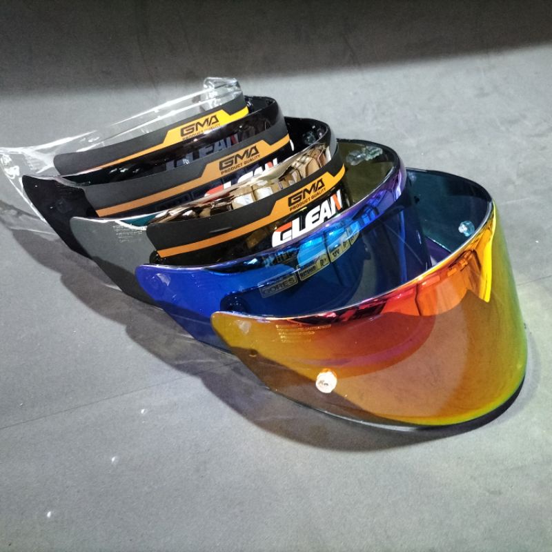 หมวกกันน ็ อคกระจก VISOR IRIDIUM NFR/NX RACE/NZ RACE/KYT STRIKER/SOOMY STELLAR CLEAN