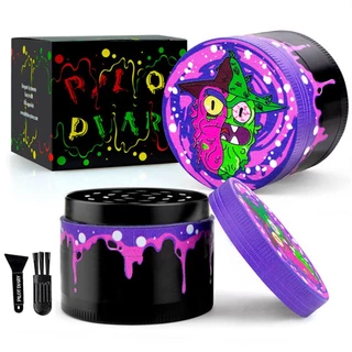 ที่บดสมุนไพร เครื่องบดสมุนไพร เครื่องบดยาสูบ 4 ชั้น Grinder 63mm ที่บด บดสมุนไพร