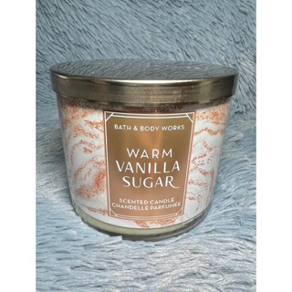 Bath and Body Works - WARM VANILLA SUGAR 3-WICK CANDLE เทียนหอม