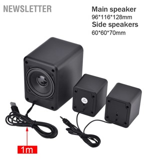 Mini USB Wired Combination Speaker Bass Stereo Music Player Subwoofer for Phone Laptop