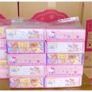 ทิชชู่ลายลิขสิทธิ์แท้  Sanrio  แบบยาว 1ห่อ 70แผ่น