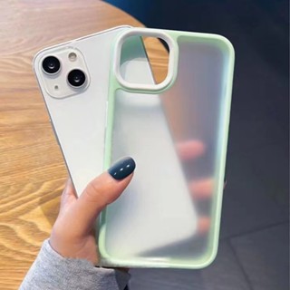 【Macaron color case/Matte Mtacha Green】เคส compatible for iPhone 11 12 13 14  เคส compatible for iPhone 14 Pro Max 13 Pro Max 12 Pro Max 11 Pro Max case acrylic hard case