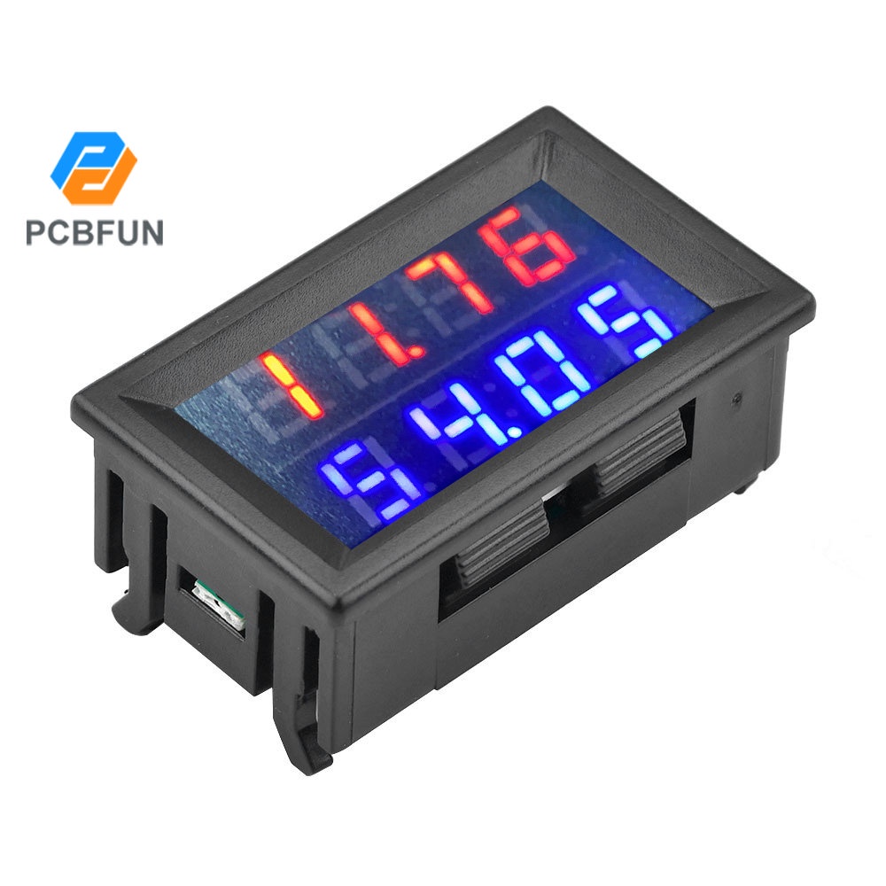 Pcbfun เครื่องวัดแรงดันไฟฟ้า 0-100V 0-200V 10A 50A 100A 4 หลัก 5 สาย