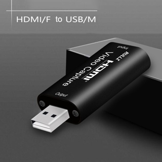 การ์ดจับภาพวิดีโอ 4K HDMI เป็น Type C 1080P USB 2.0 เกม Grabber DSLR กล่องบันทึกการสอน สําหรับ PS4 XBOX Live Streaming