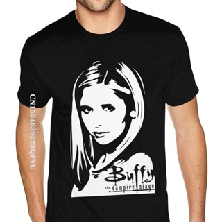 เสื้อยืด พิมพ์ลาย Buffy The Vampire Slayer โอเวอร์ไซซ์ สําหรับผู้ชาย