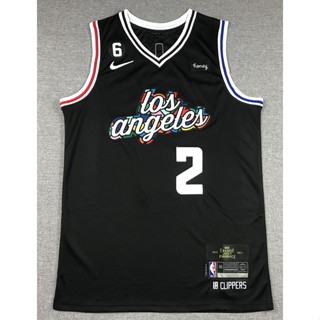 2023  nba Los Angeles Clippers No.2 Leonard black city edition basketball jersey