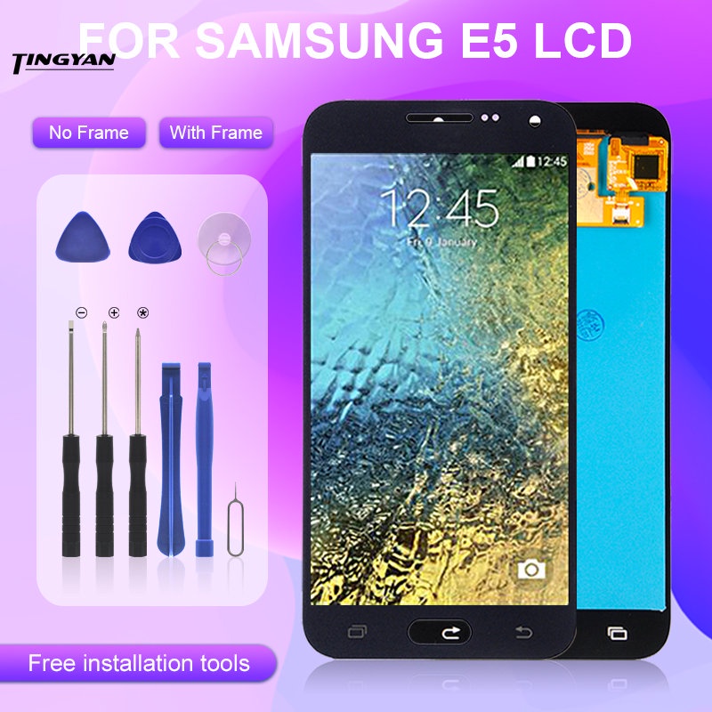 โปรโมชั่น แผงหน้าจอสัมผัสดิจิทัล LCD E5 E500F พร้อมเครื่องมือ สําหรับ Samsung Galaxy E500