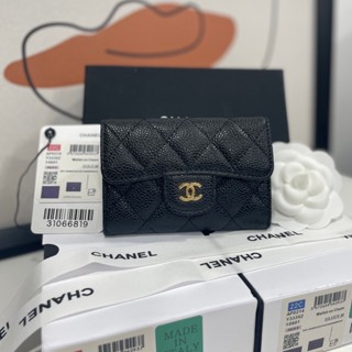 กระเป๋า CHANEL MINI WALLET IN CAVEAR  งานออริเทียบแท้