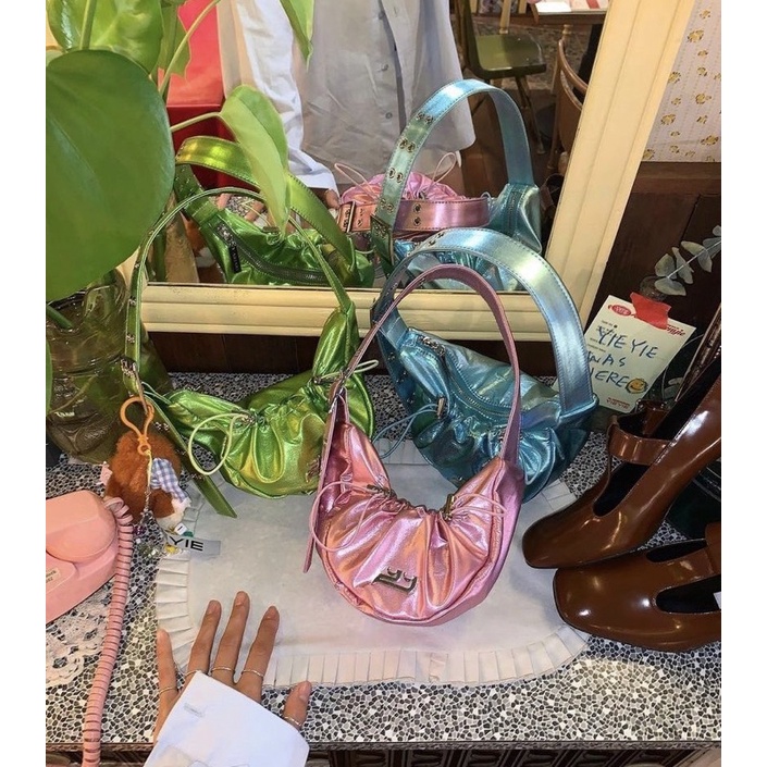 🇰🇷 พรี/พร้อมส่ง Yieyie Y.11/Y.12Sasha Draw String Mini Buckle Bag