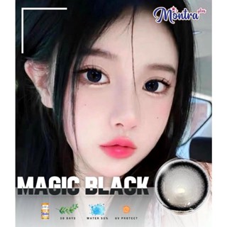 ✨คอนแทคเลนส์ ✨สีดำ ตาโต⚡ รุ่น⚡Magic black (Montra lens)ค่าสายตาทักถามในแชทค่ะ👀☺️☺️