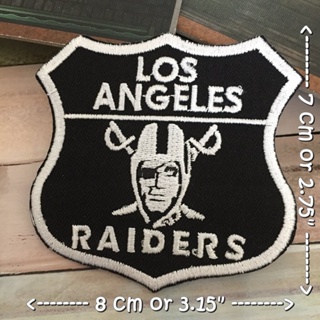 โลโก้ LA Raiders Football ตัวรีดติดเสื้อ อาร์มรีด อาร์มปัก ตกแต่งเสื้อผ้า หมวก กระเป๋า แจ๊คเก็ตยีนส์ Quote Embroidere...