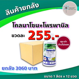 ยกลัง 12 ขวด โคลมาโซน + โพรพานิล 66 🔴 คุมฆ่า ในนาข้าว หญ้าข้าวนก หญ้าดอกขาว หญ้ากระดูกไก่ #พอราโด้ #เฮอร์มิก #แกรมิต