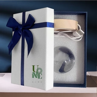 UoneHome พร้อมส่ง ♥ H121 โคมไฟคริสตัลอวกาศ ดาวเคราะห์เรืองแสง พร้อมกล่องสวยงาม โคมไฟแต่งห้องมินิมอล โคมไฟตั้งโต๊ะของขวัญ