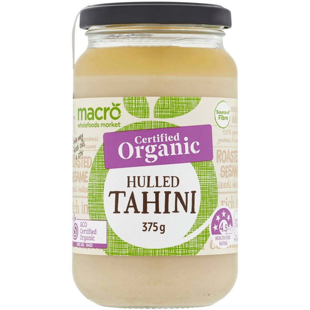 Organic Hulled Tahini Spread Macro 375 G.