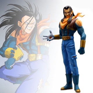 โมเดลฟิกเกอร์ PVC อนิเมะ Dragon Ball Z Android 17 ขนาด 28 ซม. ของเล่น ของสะสม ของขวัญ สําหรับตั้งโต๊ะ