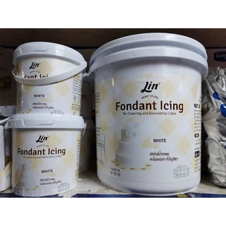 ✅ถังใหญ่ 7 กก.Lin ลินน้ำตาลคลุมเค้ก สีขาว Lin Fondant Icing (White)ขนาด7 กก.