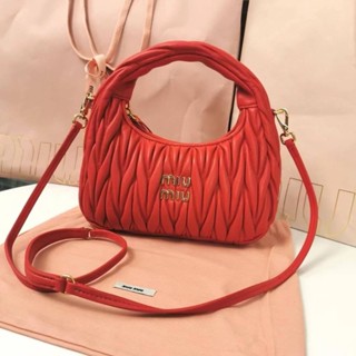 พร้อมส่ง MiuMiu Wander Mini hobo bag(Ori)เทพ