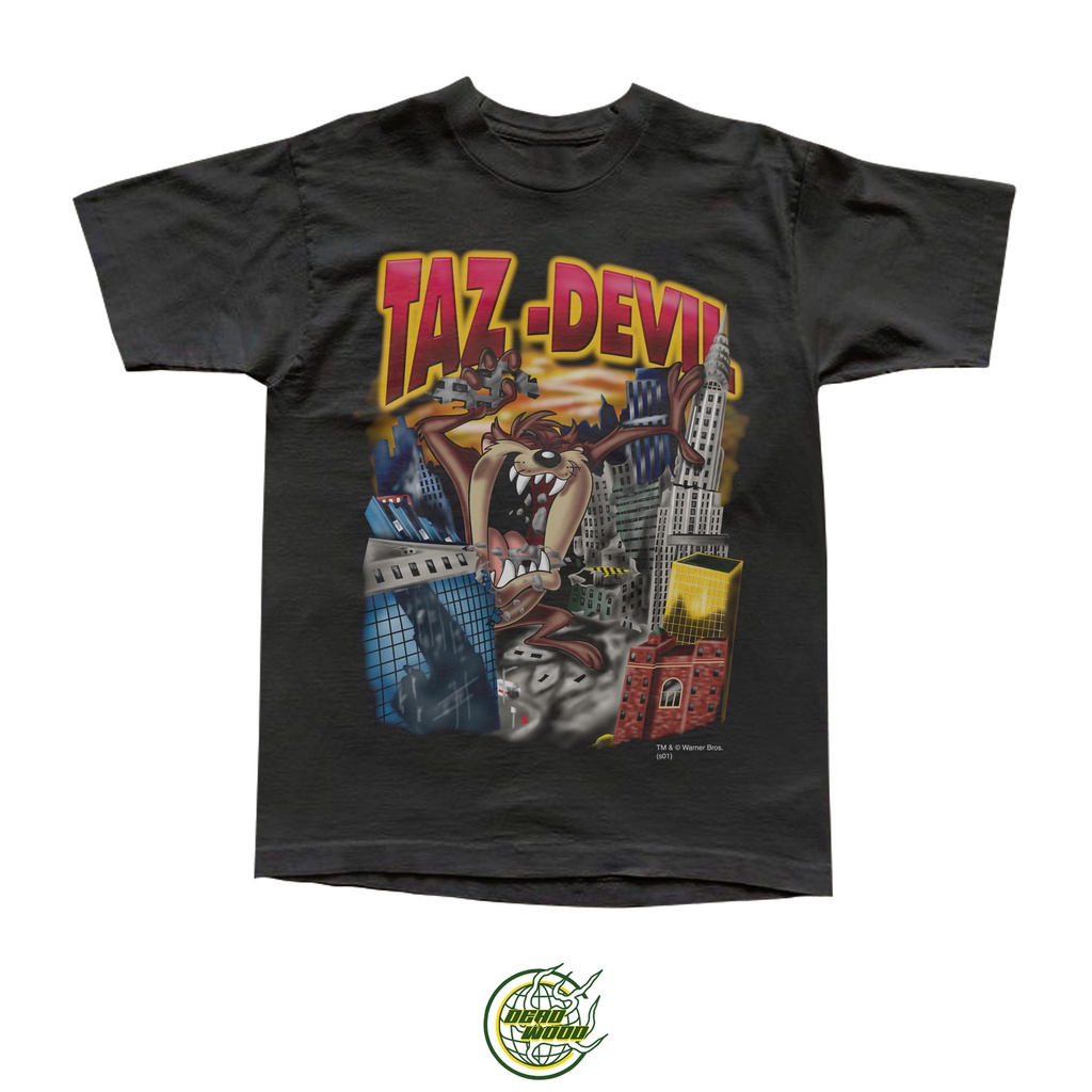 TAZ MANIA TAZ-DEVIL UNISEX CARTOON เสื้อยืด