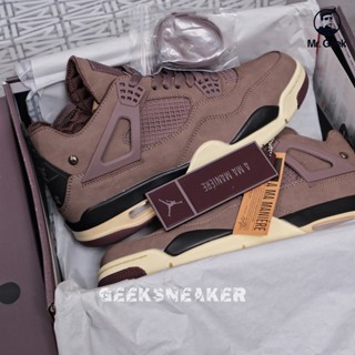 [GeekSneaker] Jordan 4 Retro A Ma Maniére รองเท้าผ้าใบ สีม่วง