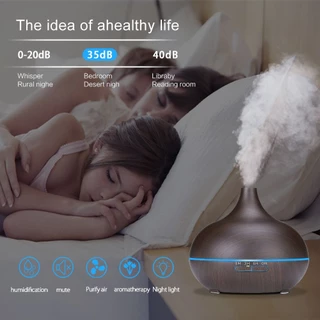 Aroma Diffuser 550ml เครื่องพ่นไอน้ำอโรม่า เพิ่มความชุ่มชื่นในอากาศ มี LED Light มีรีโมทควบคุม