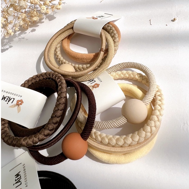 T03 LAEM Beaded Hair Tie Combo
