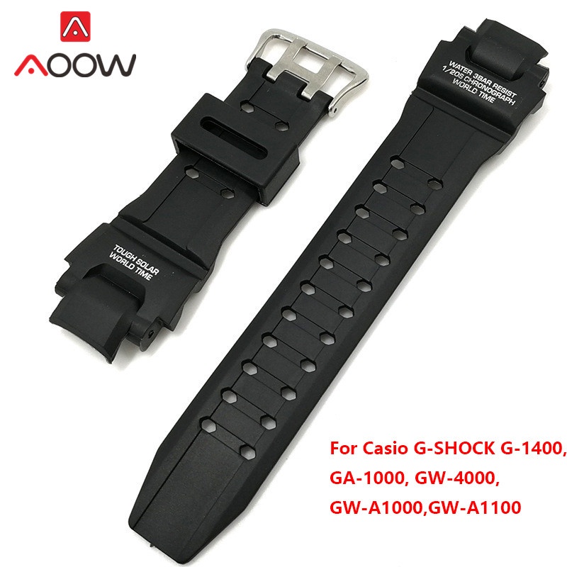 สายนาฬิกาข้อมือซิลิโคนเรซิ่น กันน้ํา แบบเปลี่ยน สําหรับ Casio G-Shock GA-1000 1100 GW-4000 A1100 G-1400