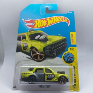 รถเหล็ก Hotwheels TIME ATTAXI สีเขียว (ib22)