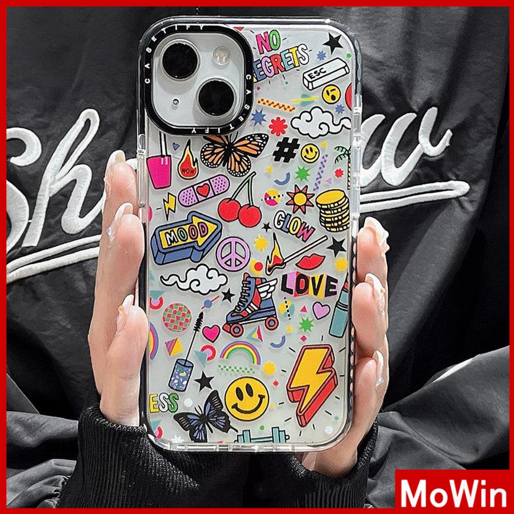 Mowin - เข้ากันได้สำหรับ 15 เคสไอโฟน11 สำหรับ 14 Pro Max เคส iPhone เคสใสหนา TPU เคสกันกระแทกป้องกันกล้องเข้ากันได้กับ iPhone 13 Pro Max 12 Pro Max 11 Pro Max 7plus XR xs max 6splus 7 8