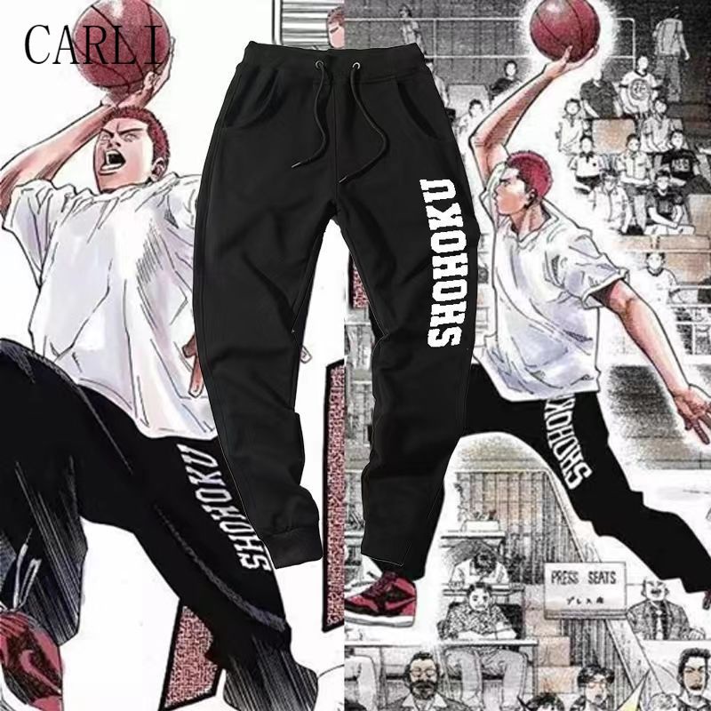 Carli slamdunk รู้สึกว่าชุดสูทกางเกง กางเกงวอร์ม xiangbei Slam Dunk floCARLI เสื้อกั๊กสุดฮอต ชุดเสื้อกั๊กกีฬา Shuking Buy 花道